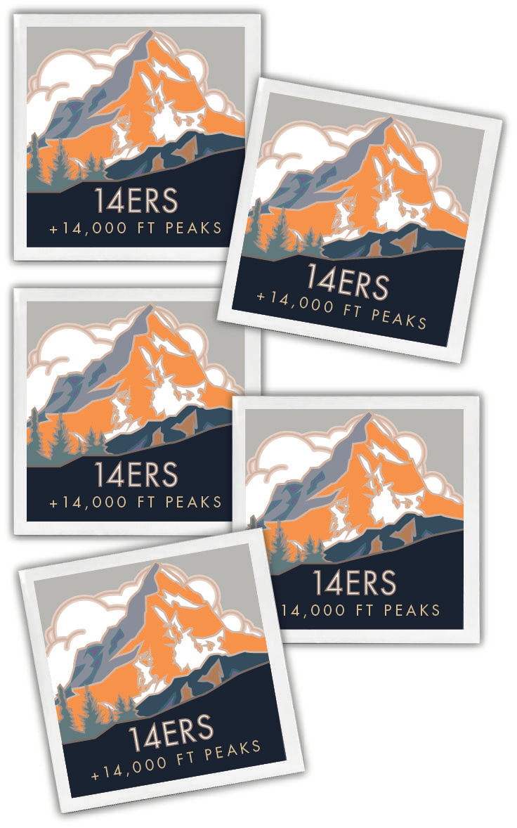 Colorado 14er Ceramic Coaster