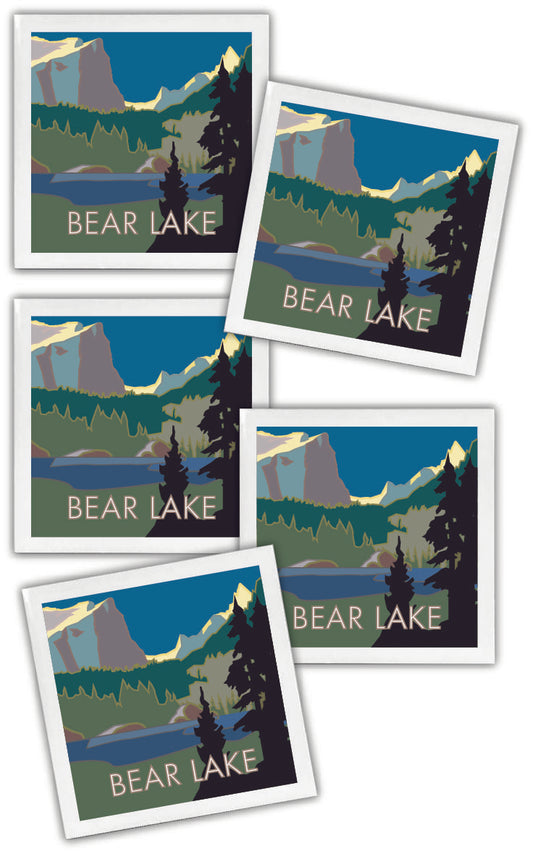 Bear Lake #1, Rocky Mountain National Park, Colorado - 4.25" x 4.25" Ceramic Coaster