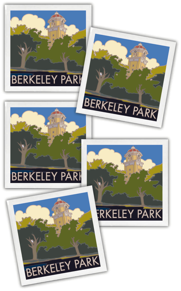 Berkeley Park, Denver, Colorado - 4.25" x 4.25" Ceramic Coaster