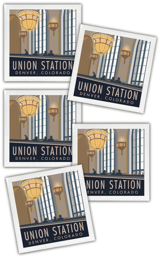 Union Station 3 (Cooper Lounge), Denver, Colorado - 4.25" x 4.25" Ceramic Coaster