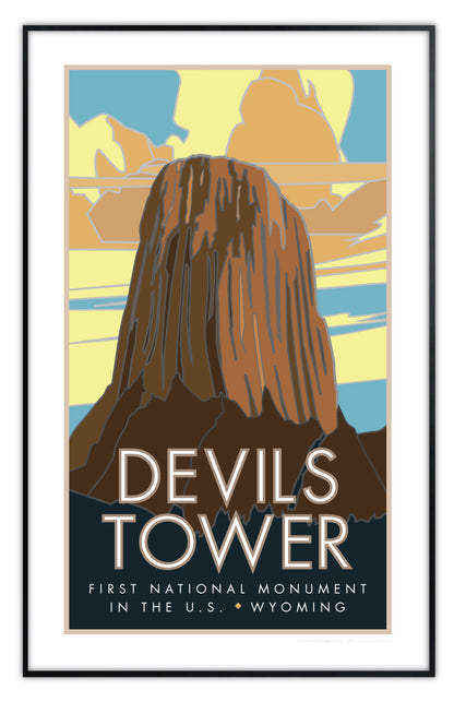 Devils Tower, Wyoming - Poster