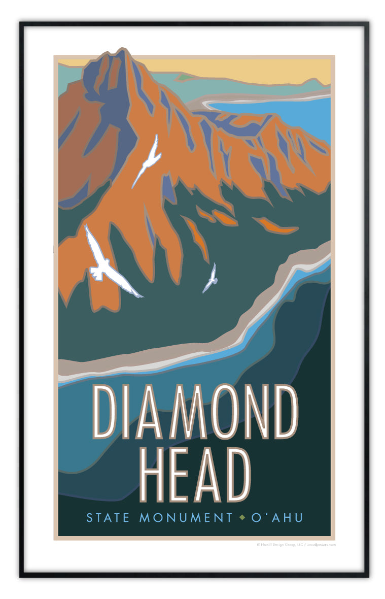 Diamond Head State Monument, Hawaii - Poster