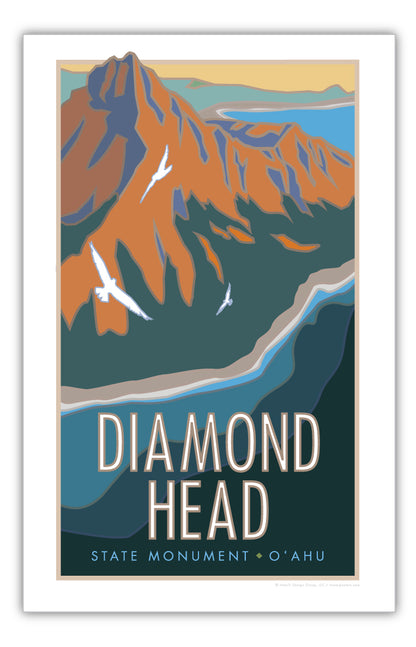 Diamond Head State Monument, Hawaii - Poster