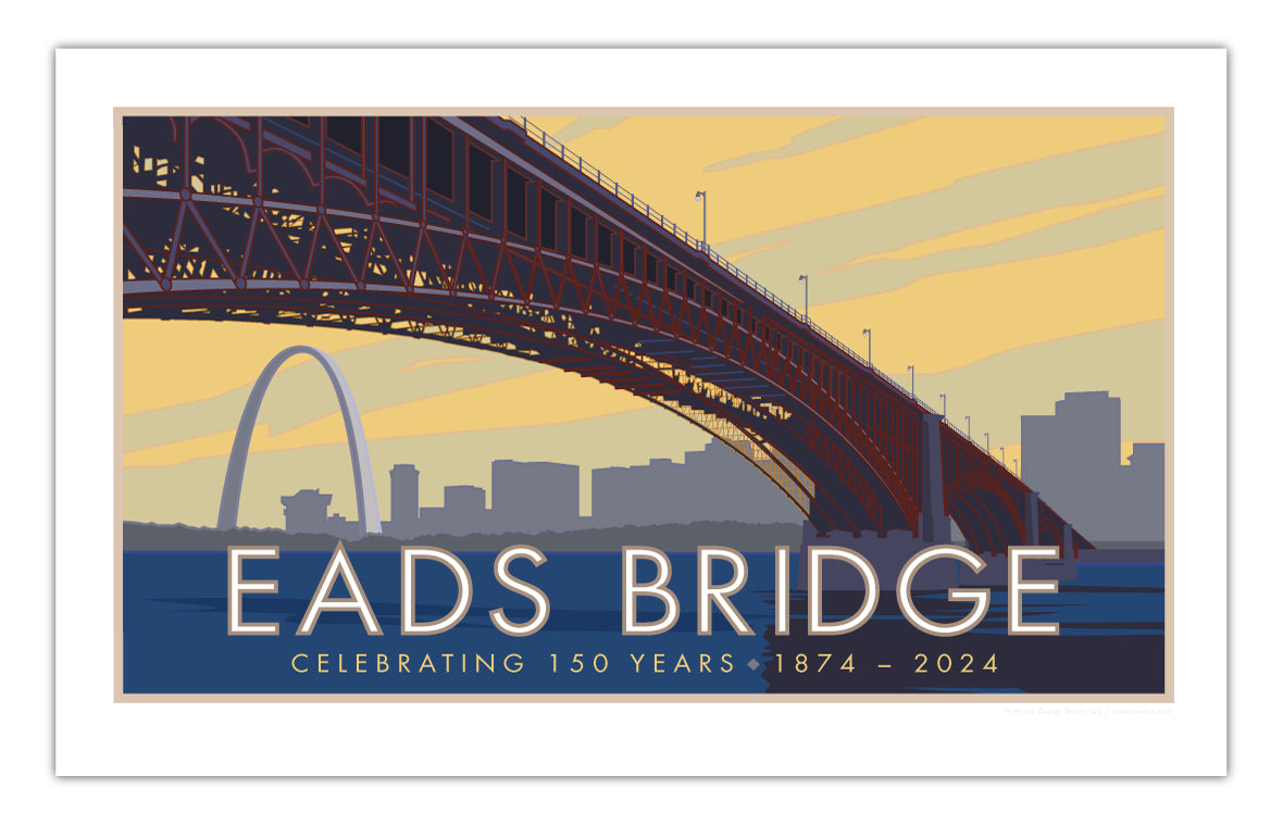 Eads Bridge, St. Louis, Missouri - Poster