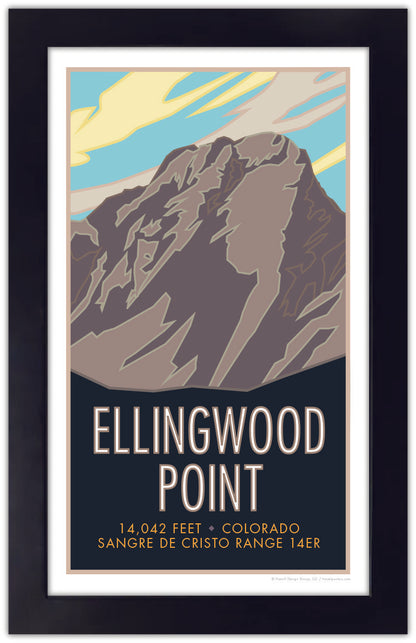 Ellingwood Point, Colorado - Colorado 14er - Poster