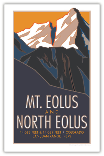 Mt. Eolus, Colorado - Colorado 14er - Poster