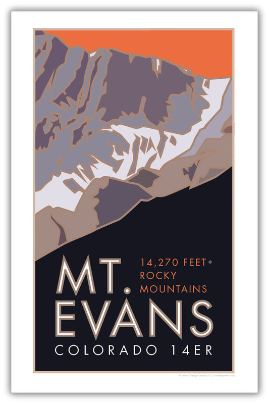 Mt. Evans, Colorado - Colorado 14er - Poster