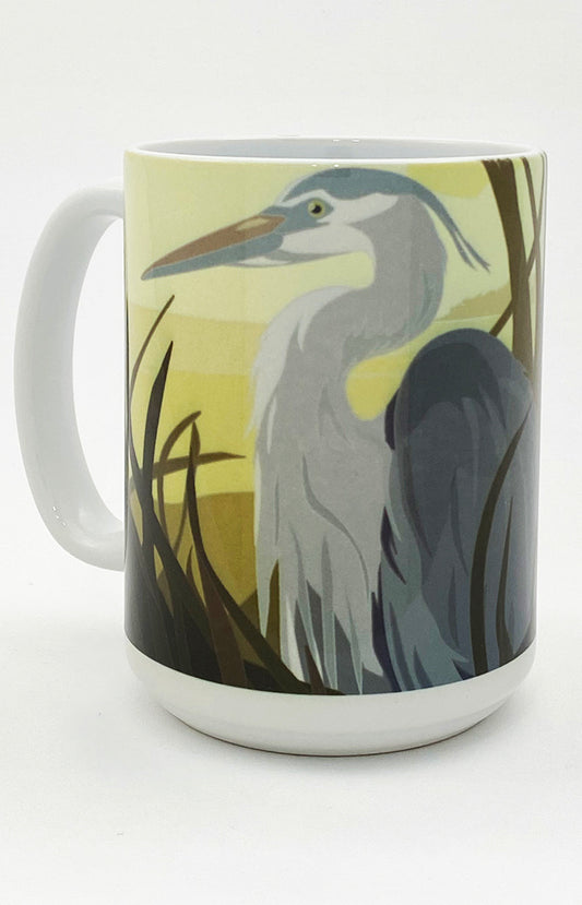 Everglades National Park, Heron View - 15oz. Ceramic Mug