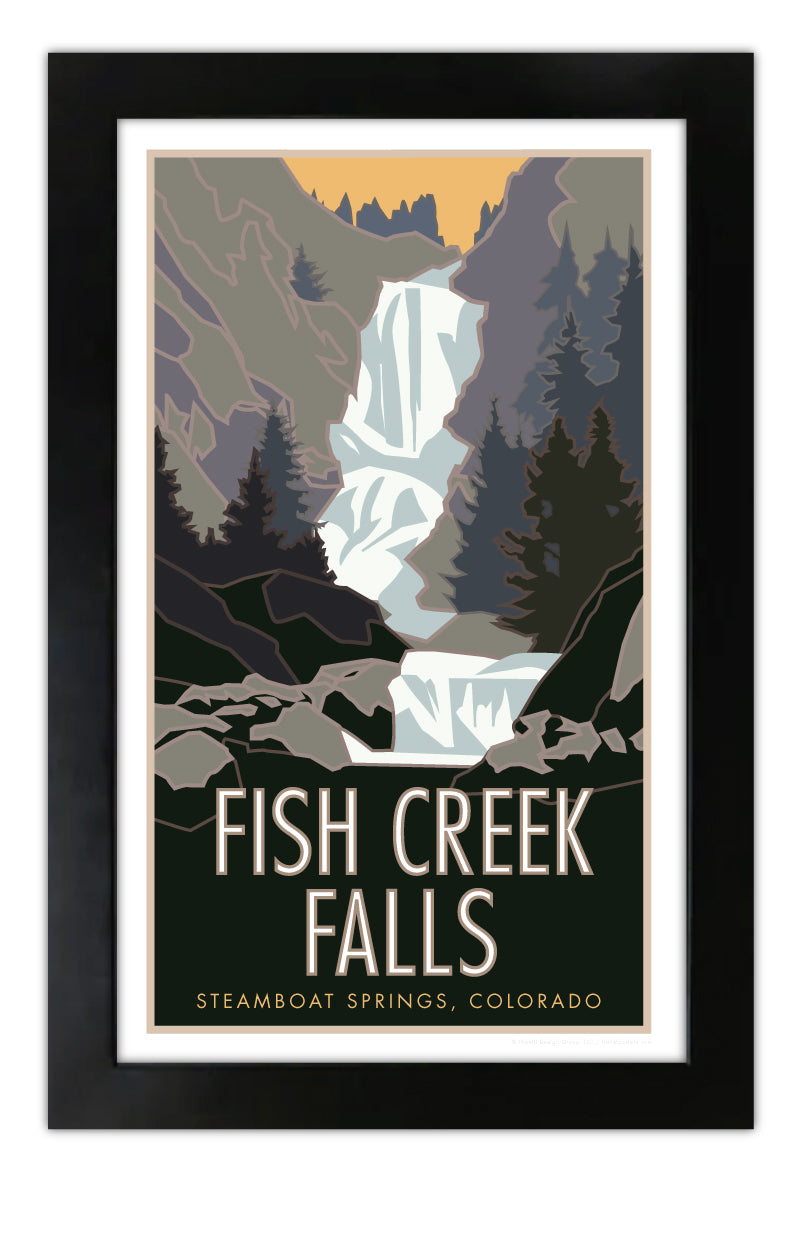 Fish Creek Falls - Steamboat Springs, Colorado - Poster