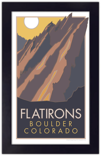 Flatirons, Boulder, Colorado - Poster