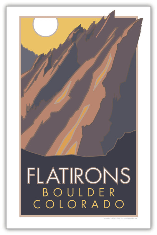 Flatirons, Boulder, Colorado - Poster