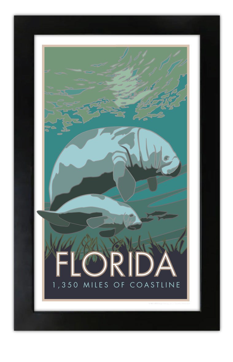 Florida (Manatee) - Poster