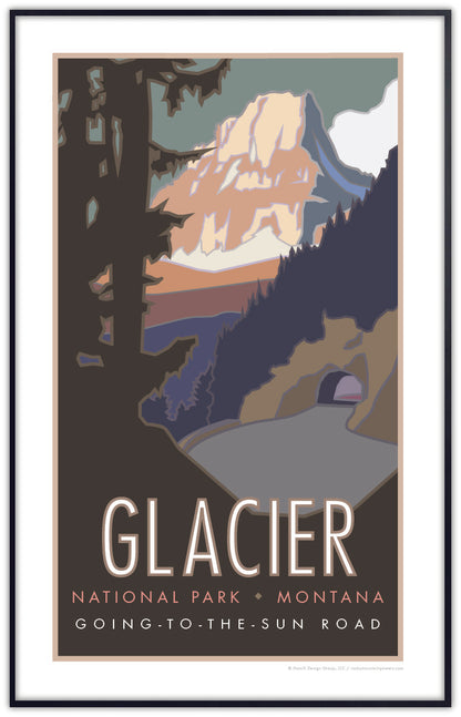 Glacier National Park (Going to the Sun Road), Montana - Poster