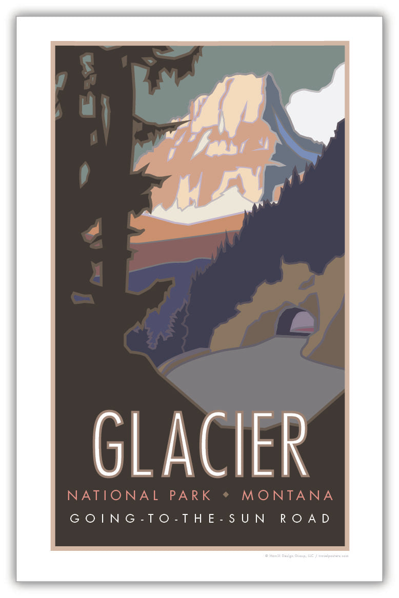 Glacier National Park (Going to the Sun Road), Montana - Poster