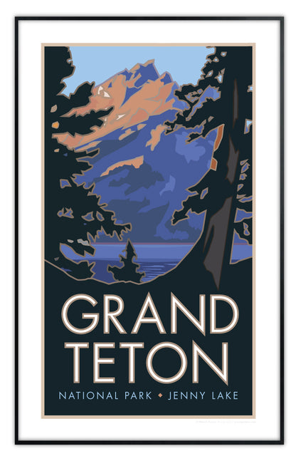 Grand Teton National Park (Jenny Lake), Wyoming - Poster