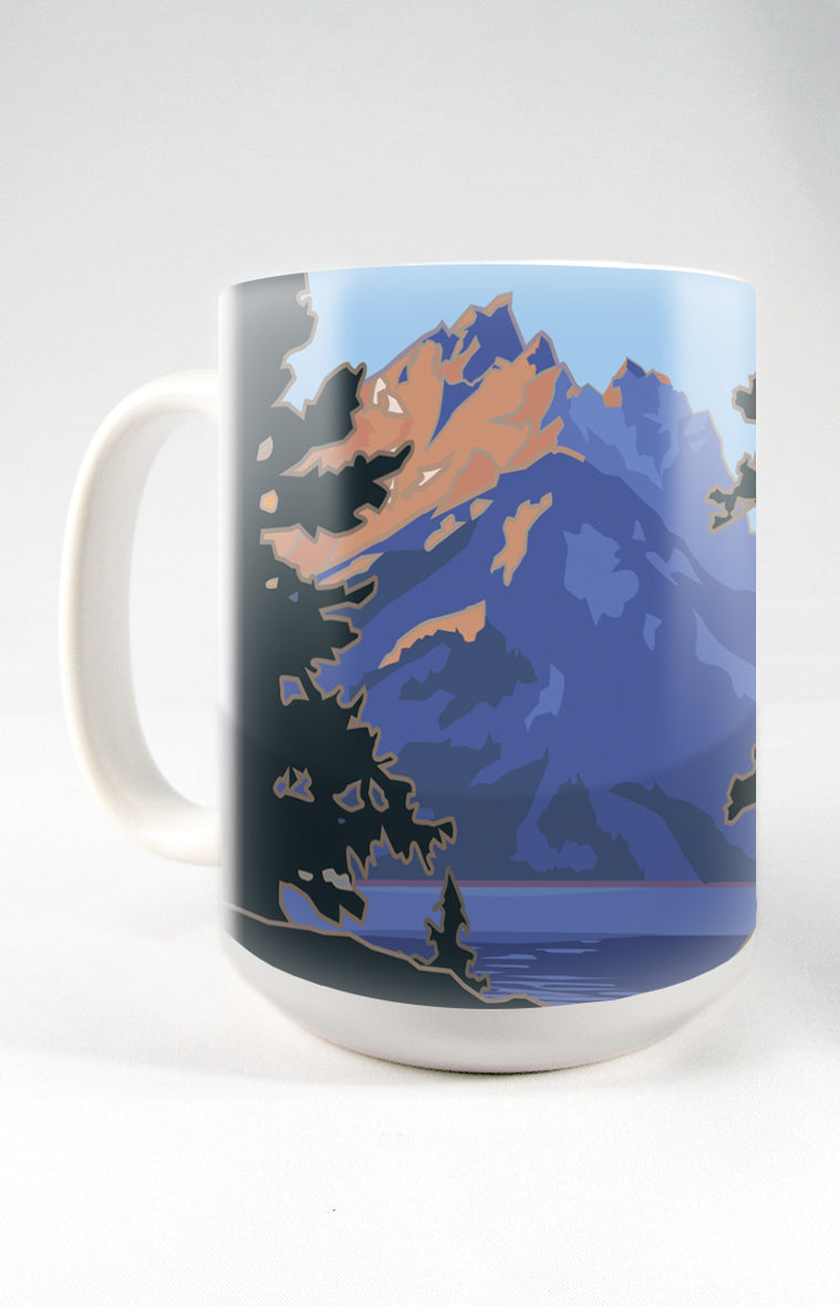 Grand Teton National Park (Jenny Lake), Wyoming - 15oz. Ceramic Mug