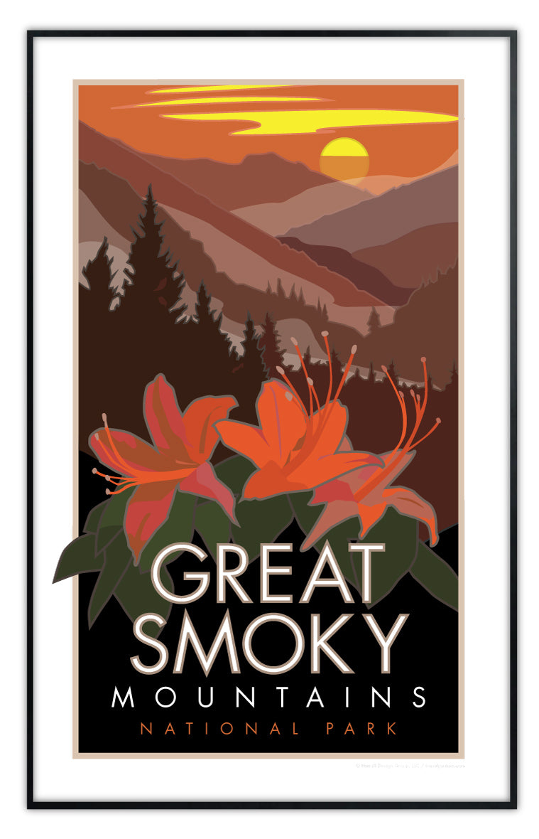 Great Smoky Mountains (Flowers) - Poster