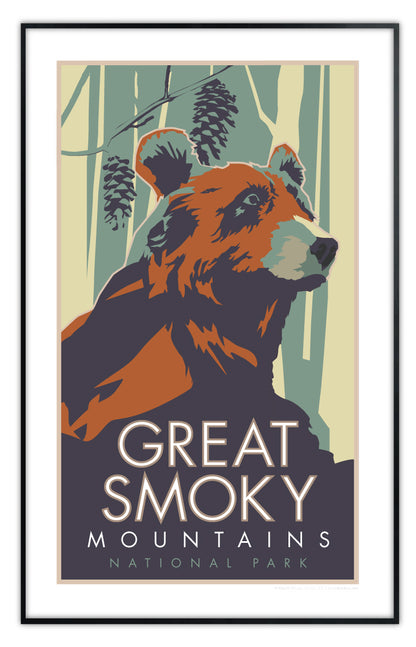 Great Smoky Mountains (Bear) - Poster