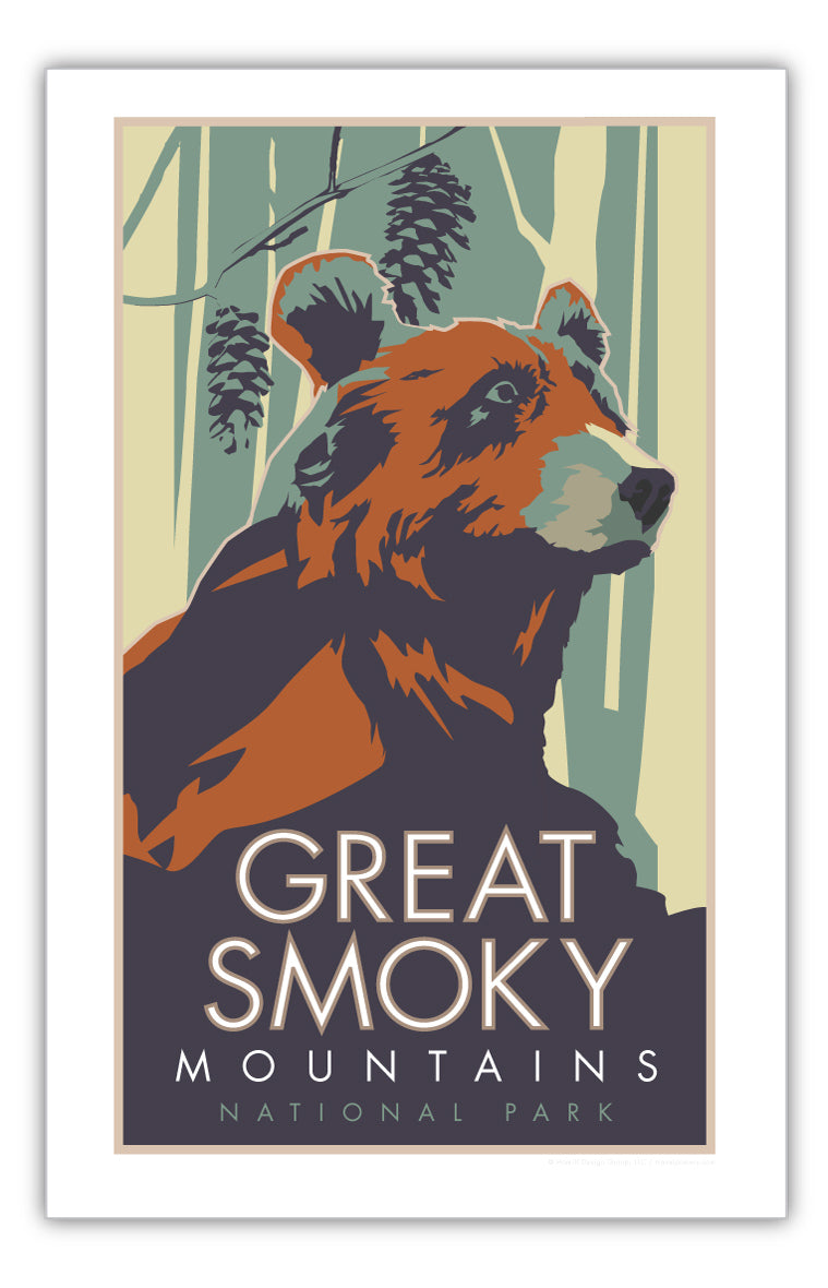 Great Smoky Mountains (Bear) - Poster