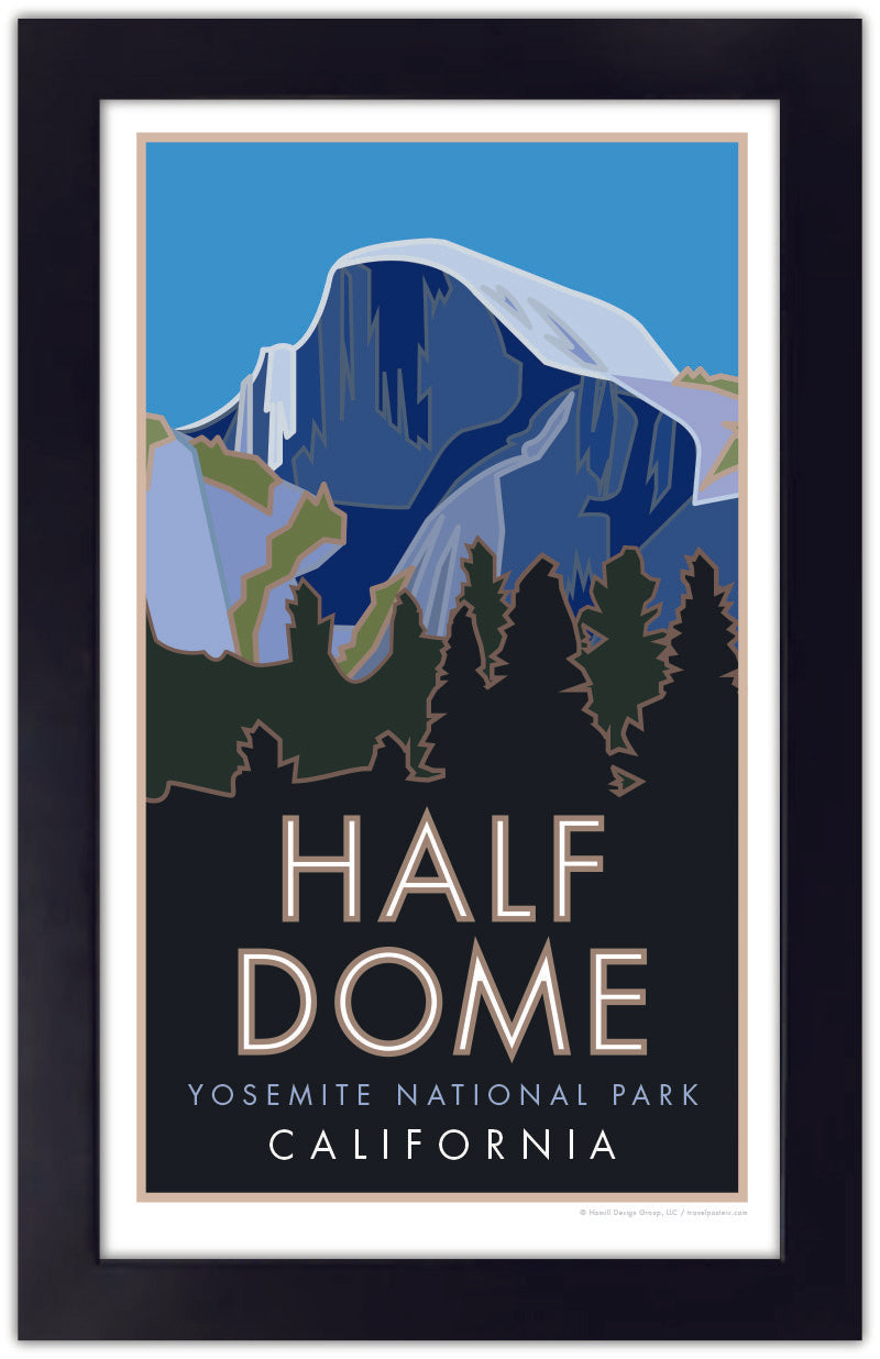 Half Dome, Yosemite National Park, California - Poster