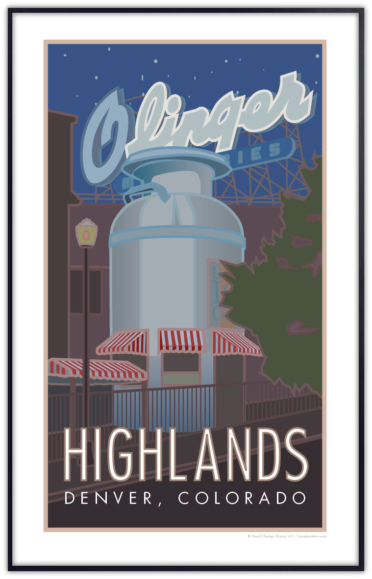 Highlands Neighborhood, Denver, Colorado - Poster