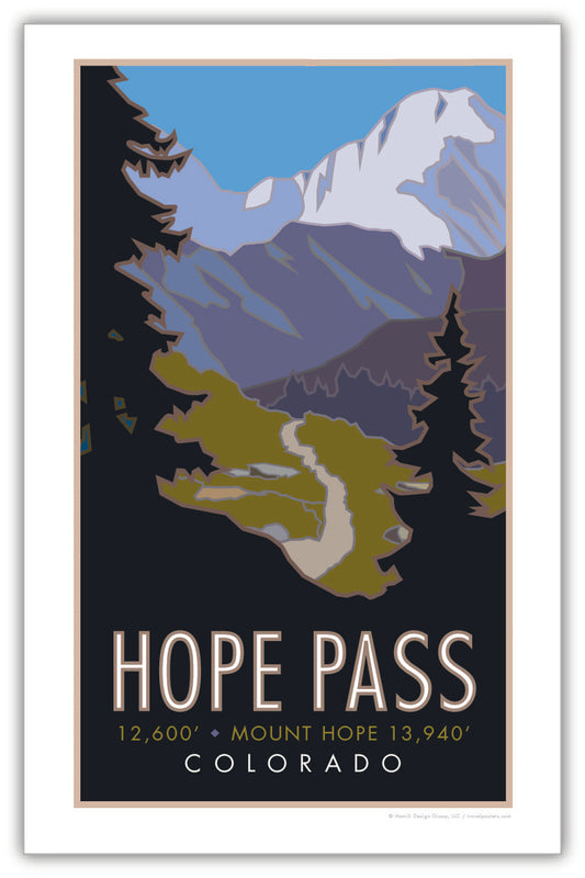 Hope Pass, Colorado - Poster