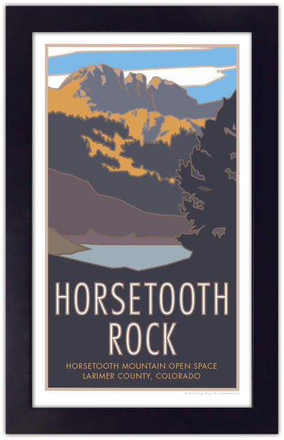 Horsetooth Rock, Colorado - Poster