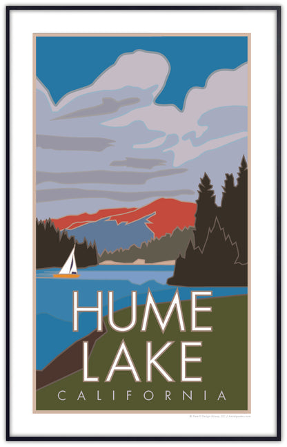 Hume Lake, California - Poster