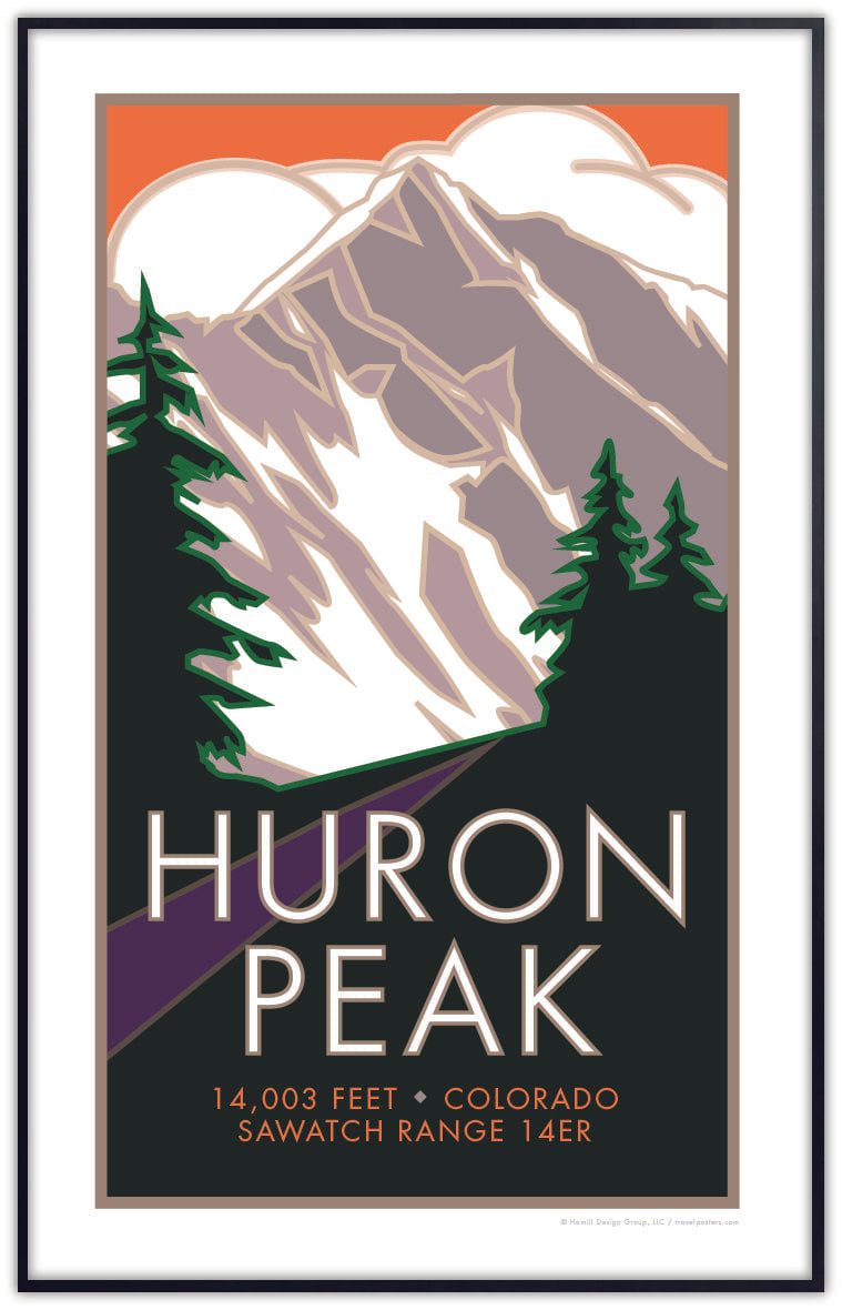 Huron Peak, Colorado - Colorado 14er - Poster