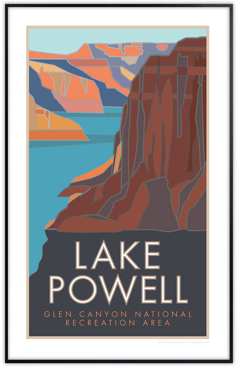 Lake Powell, Glen Canyon National Recreation Area framed poster