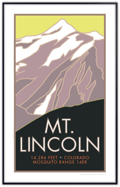 Mt. Lincoln, Colorado - Colorado 14er - Poster