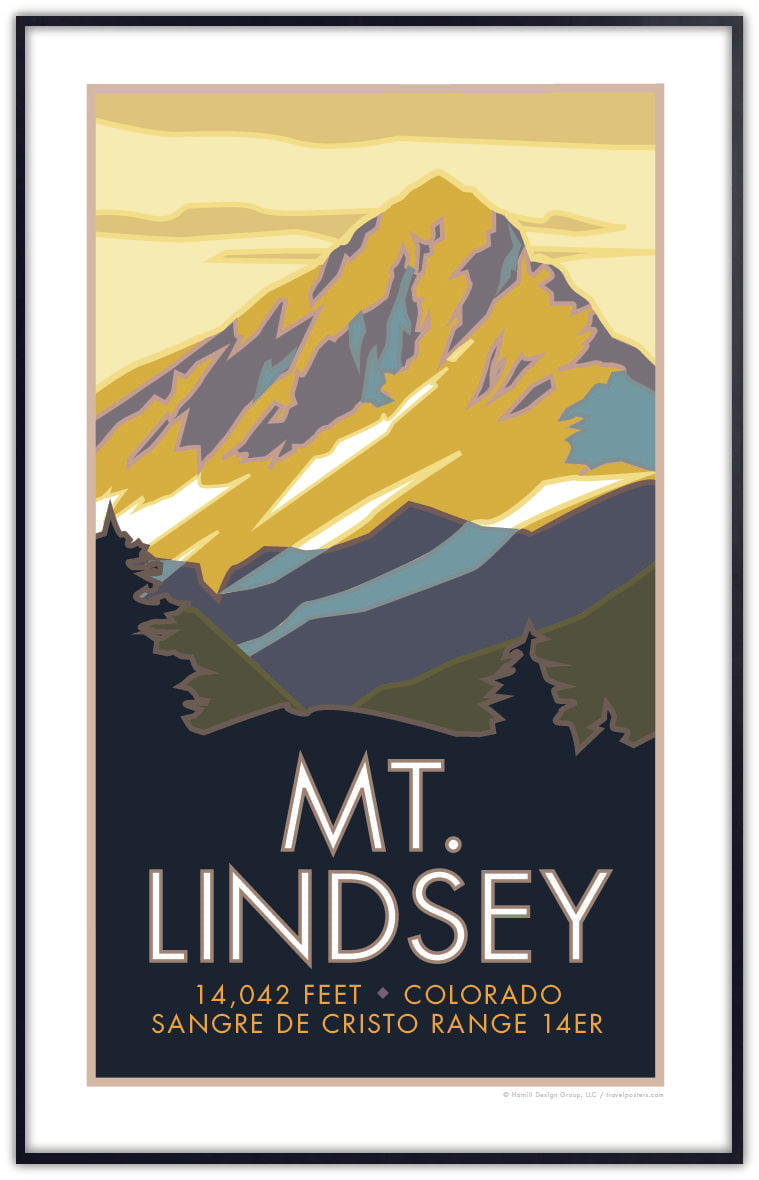 Mt. Lindsey, Colorado - Colorado 14er - Poster