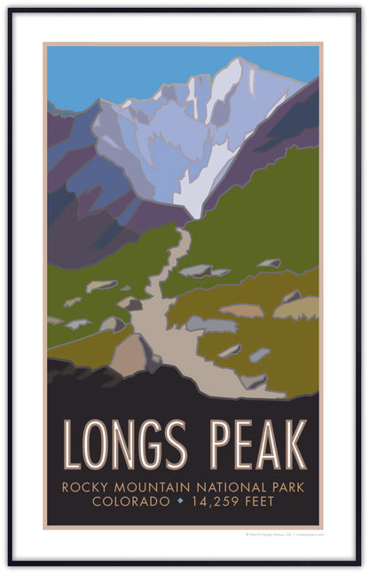 Longs Peak 2, Colorado - Colorado 14er - Poster