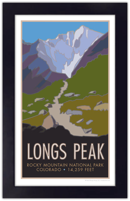 Longs Peak 2, Colorado - Colorado 14er - Poster