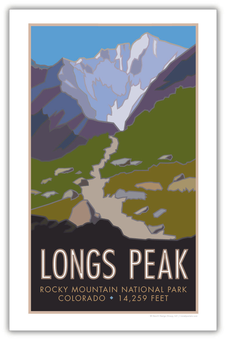 Longs Peak 2, Colorado - Colorado 14er - Poster