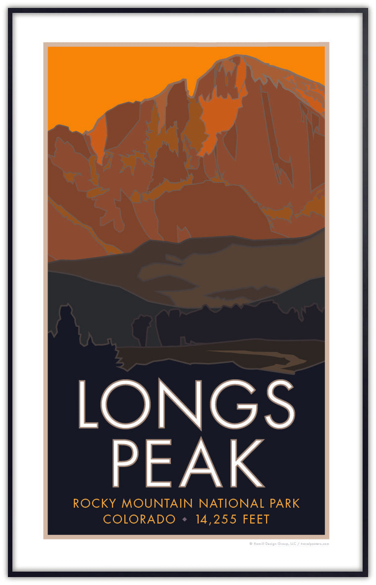 Longs Peak 3 (Dusk), Colorado - Colorado 14er - Poster