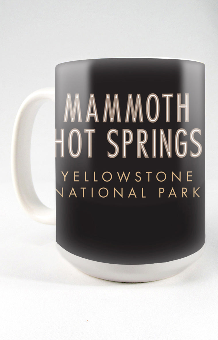 Mammoth Hot Springs, Yellowstone National Park, Wyoming - 15oz. Ceramic Mug