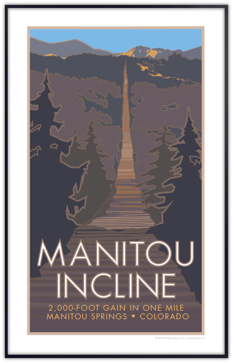 Manitou Incline, Colorado - Poster