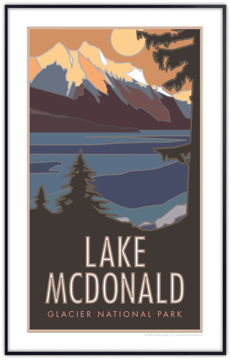 Lake McDonald (Glacier National Park) Montana - Poster