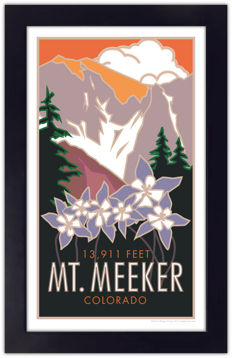 Mt. Meeker (Columbines), Colorado - Poster