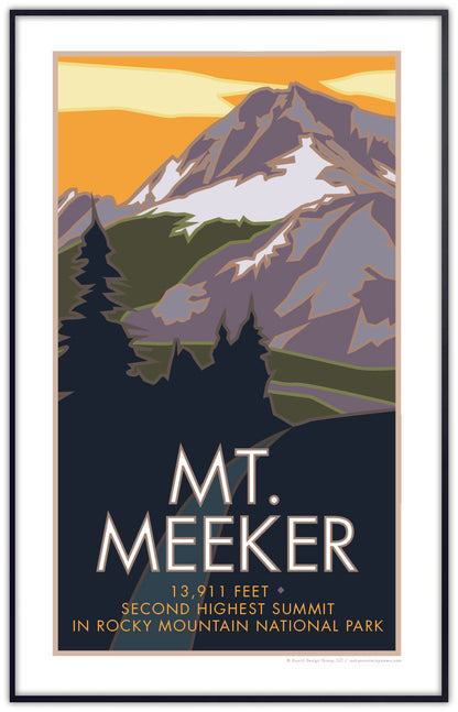 Mt. Meeker, Colorado - Poster