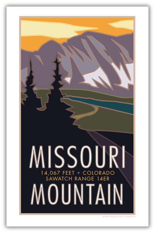 Missouri Mountain, Colorado - Colorado 14er - Poster