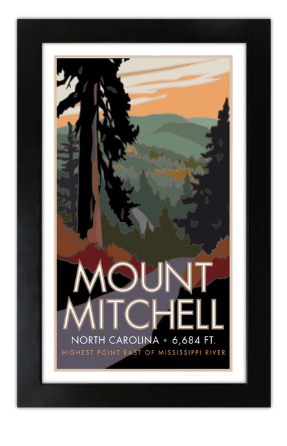 Mt. Mitchell, North Carolina - Poster