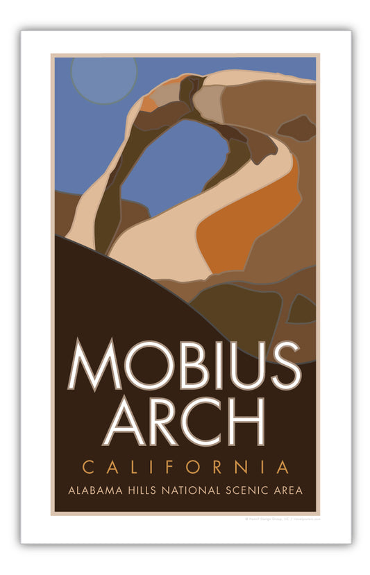 Mobius Arch (Alabama Hills NSA), California - Poster