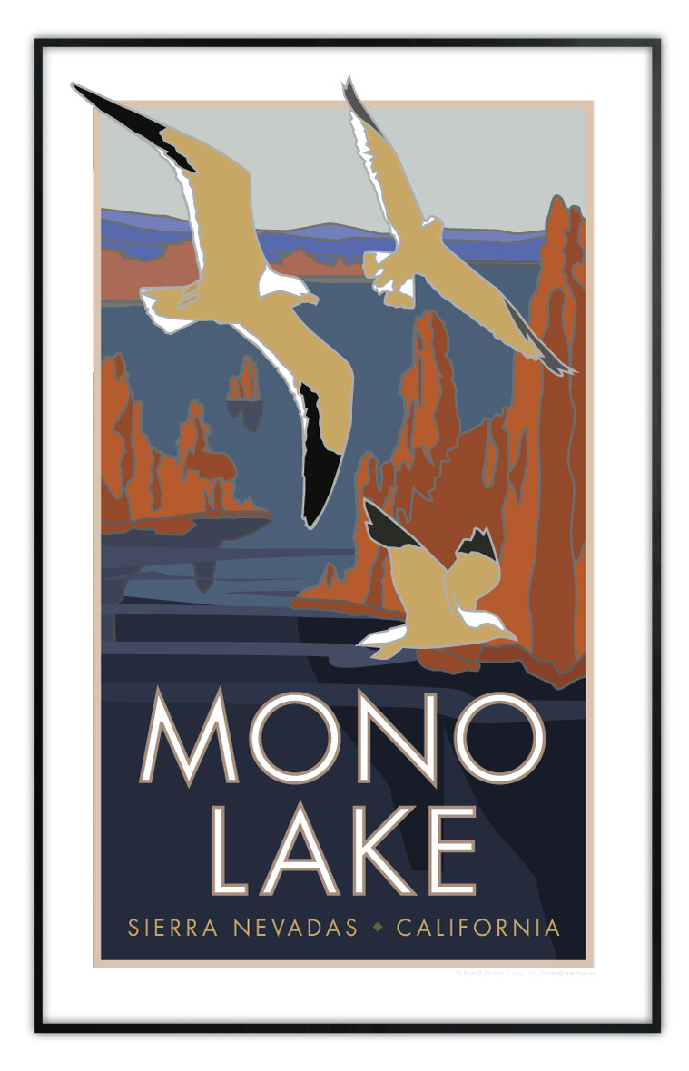 Mono Lake, Sierra Nevadas - California - Poster