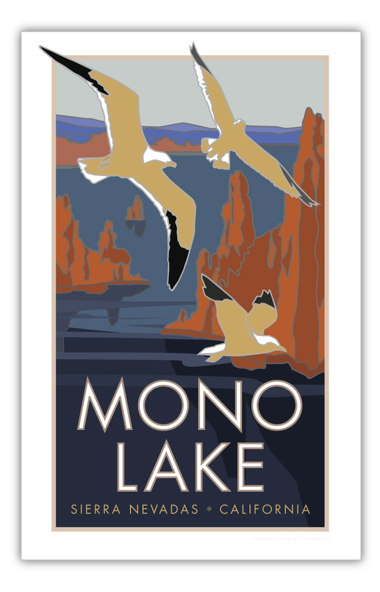 Mono Lake, Sierra Nevadas - California - Poster