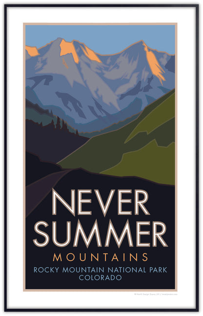 Never Summer Range, Colorado - Poster