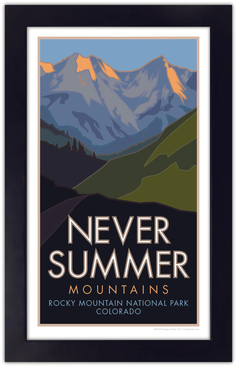 Never Summer Range, Colorado - Poster