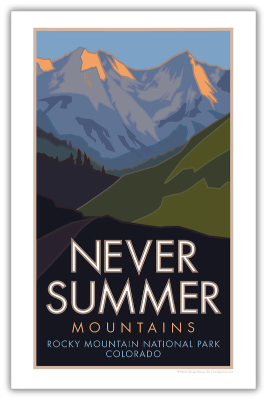 Never Summer Range, Colorado - Poster