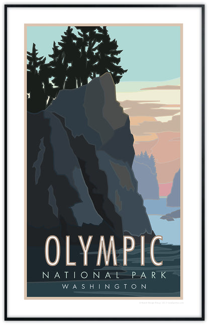 Olympic National Park, Washington (Sea Stacks) - Poster